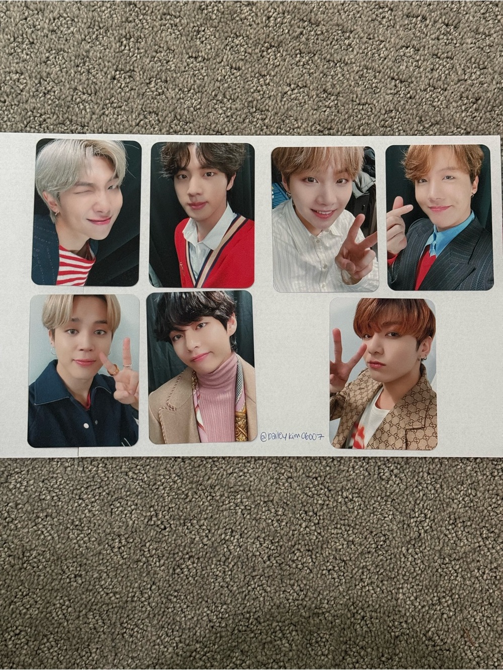BTS Official Map of the Soul Lightstick ARMY Ver. SE photo card set